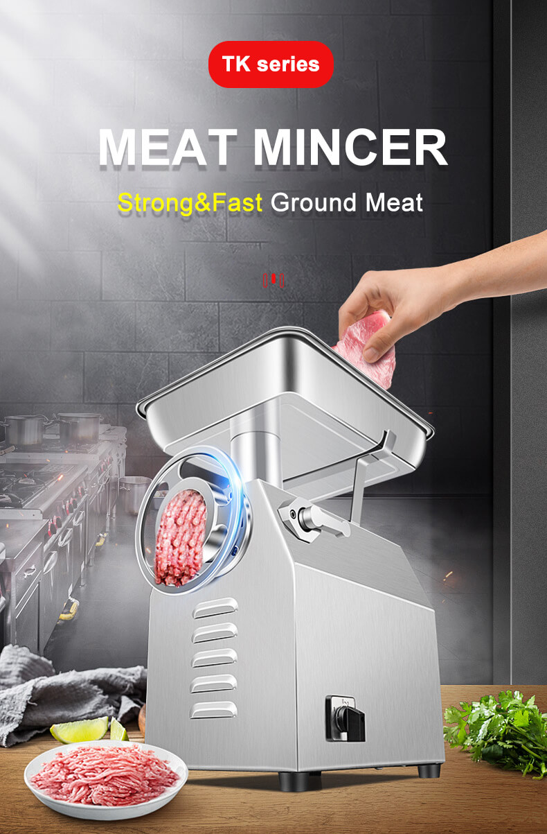 Picadora de carne industrial eléctrica con marcha atrás