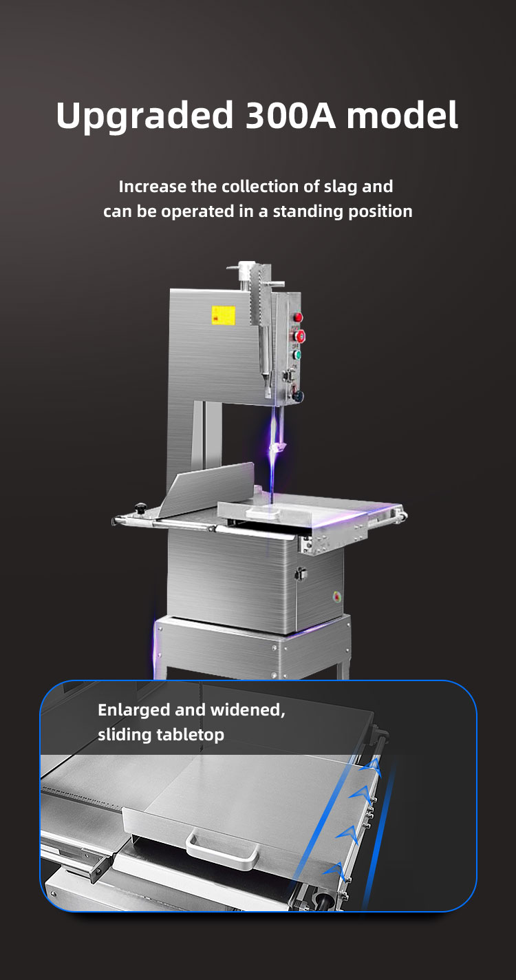 sierra para cortar huesos de carne congelada