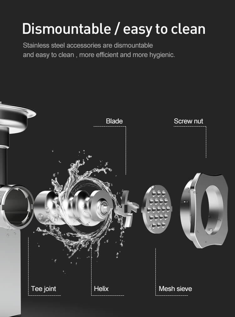 picadora de carne de servicio pesado