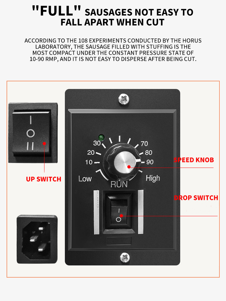 maquinaria de procesamiento de salchichas