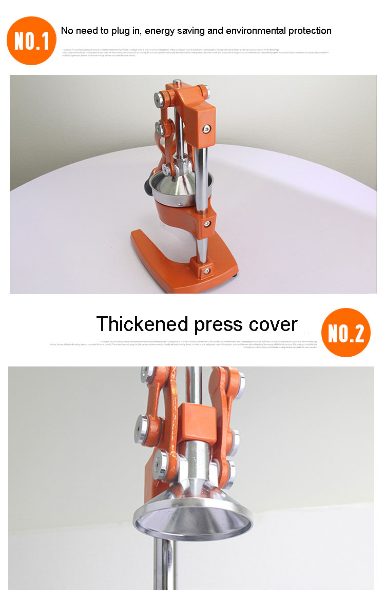 m&aacute;quina extractora de exprimidor manual